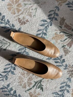 Everlane Women's Tan Leather Ballet Flats